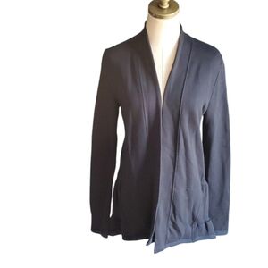 Anthropology blue women's jersey cardigan sweater size M